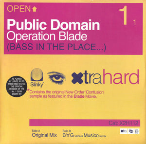 Public Domain - Operation Blade (Bass In The Place...) (12")