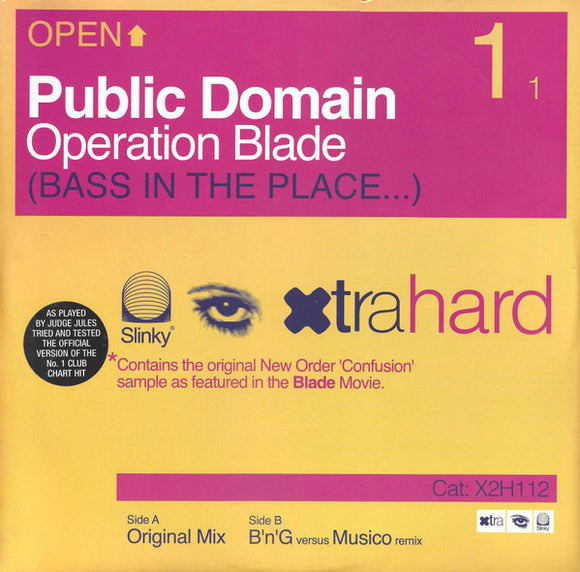 Public Domain - Operation Blade (Bass In The Place...) (12