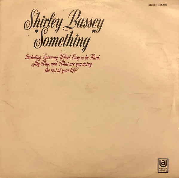Shirley Bassey - Something / Shirley Bassey Is Really Something (LP, Album, Mono)