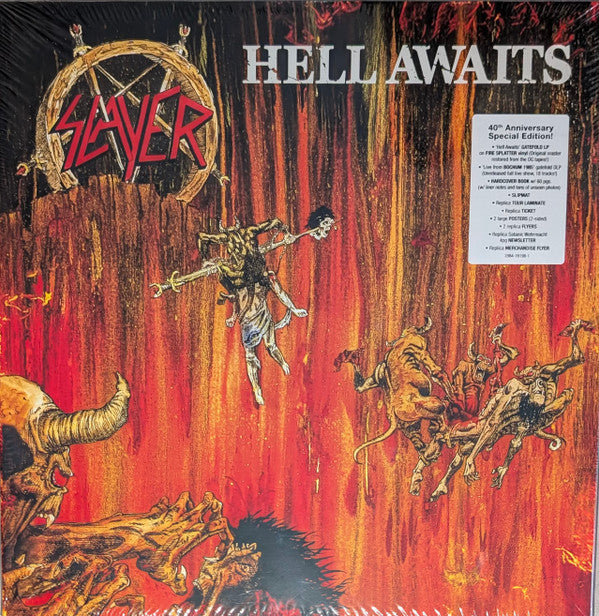 Slayer - Hell Awaits (LP, Album, RE, Fir + 2xLP + Box, S/Edition, 40t)