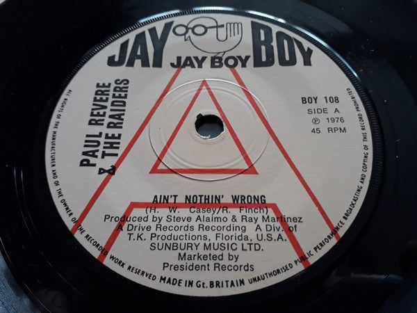 Paul Revere & The Raiders - Ain't Nothin' Wrong  (7", Single, Promo)