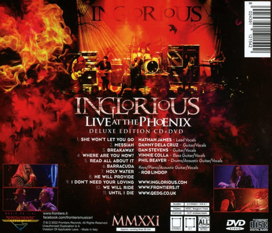 Inglorious (2) - MMXXI Live At The Phoenix (CD, Album + DVD-V, NTSC + Dlx)