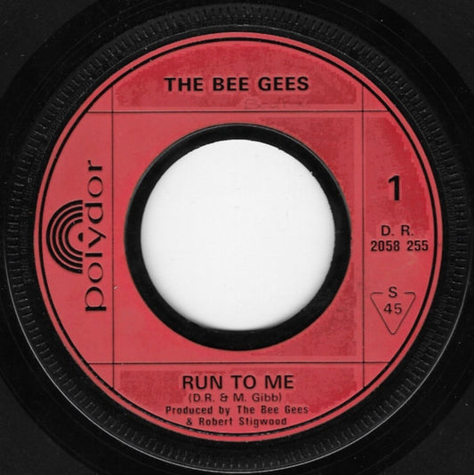 The Bee Gees* - Run To Me / Road To Alaska (7", Single, Lar)