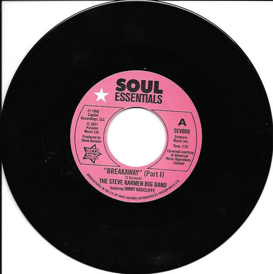 The Steve Karmen Big Band Featuring Jimmy Radcliffe - Breakaway (7", Single, RE)