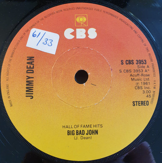 Jimmy Dean - Big Bad John (7", Single, RE)