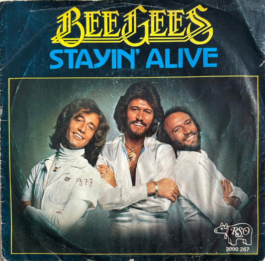 Bee Gees - Stayin' Alive (7", Single, Bei)