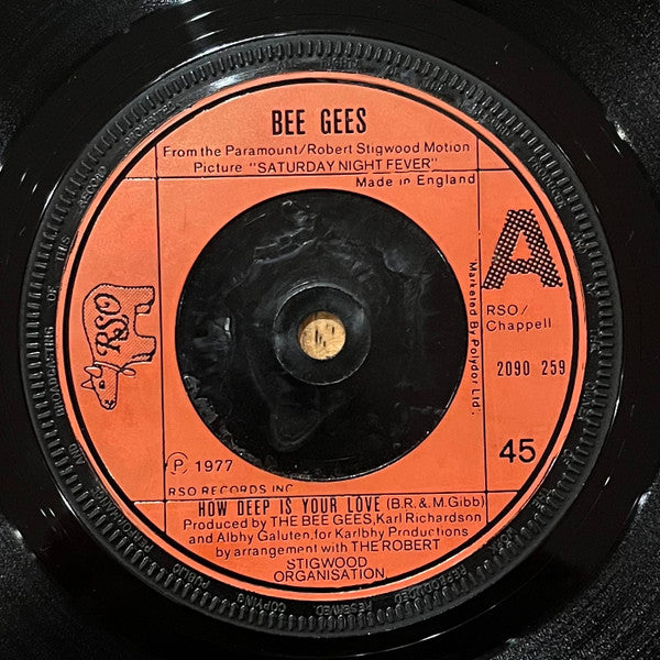 Bee Gees - How Deep Is Your Love (7", Single, Bro)