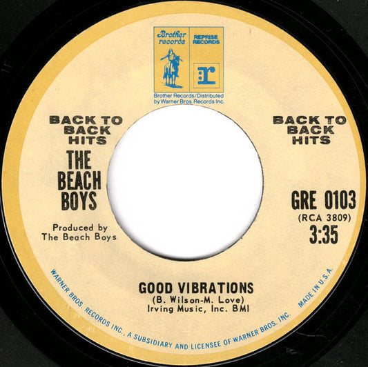 The Beach Boys - Good Vibrations / Heroes And Villains (7", Single, RE)