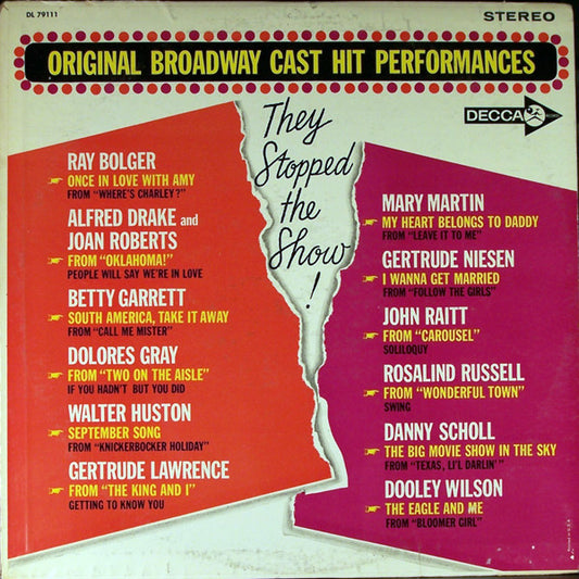 Various - They Stopped The Show! (LP, Album)