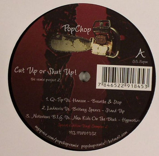 Popchop - Cut Up Or Shut Up Sampler 2 (12", Smplr)