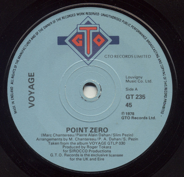 Voyage - Point Zero (7")