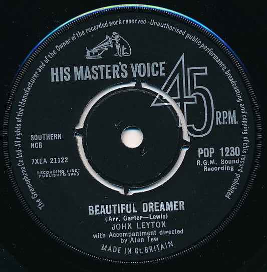 John Leyton - Beautiful Dreamer (7", Single)