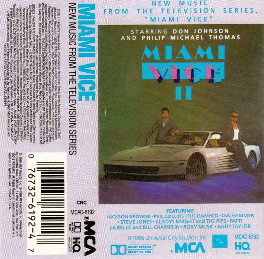 Various - Miami Vice II (New Music From The Television Series, "Miami Vice") (Cass, Comp, Club, CRC)