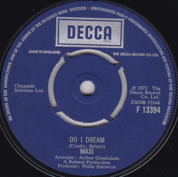 Maxi (12) - Do I Dream (7", Single)