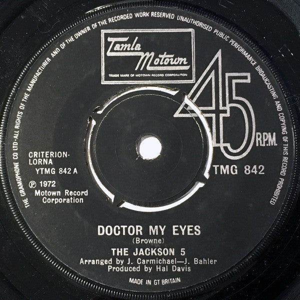 The Jackson 5 - Doctor My Eyes (7")