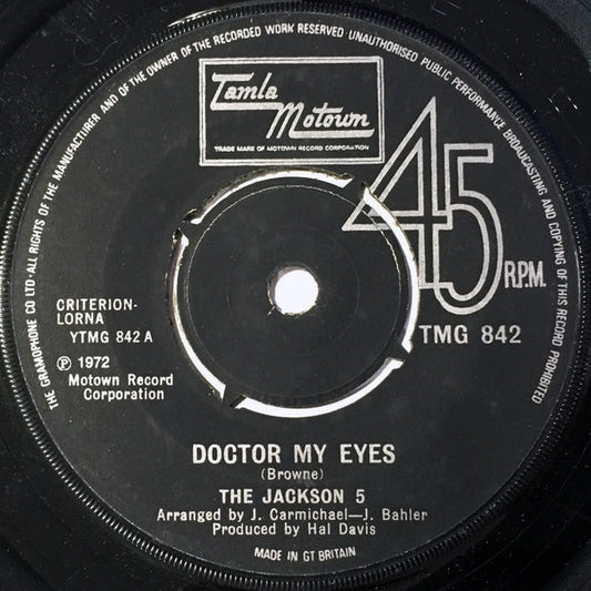 The Jackson 5 - Doctor My Eyes (7")