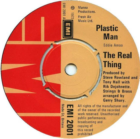The Real Thing - Plastic Man / Check It Out (7", Single)