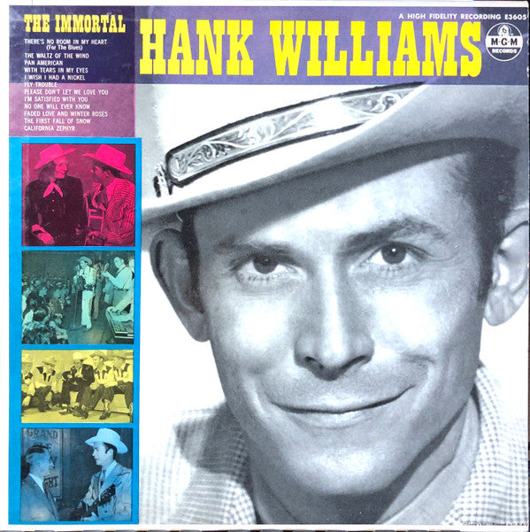 Hank Williams - The Immortal Hank Williams (LP, Comp, Mono)