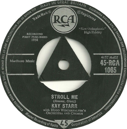 Kay Starr With Hugo Winterhalter's Orchestra And Chorus - Rockin' Chair (7", Single)