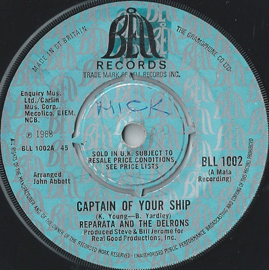 Reparata And The Delrons - Captain Of Your Ship (7", Single, M/Print)