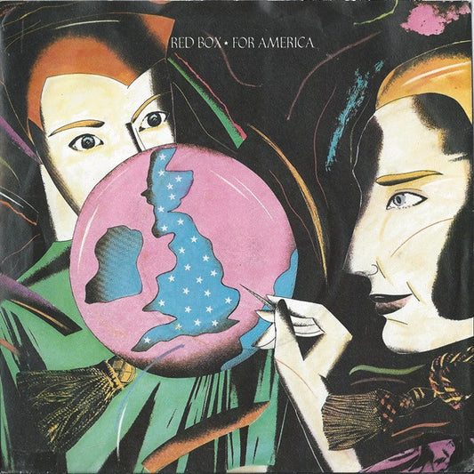 Red Box - For America (7", Single, Blu)