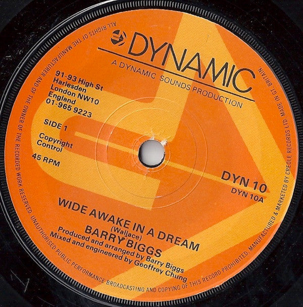 Barry Biggs - Wide Awake In A Dream (7", Single)