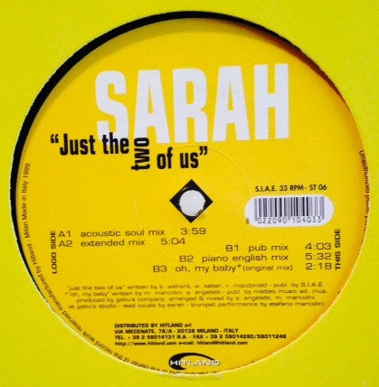 Sarah* - Just The Two Of Us (12")