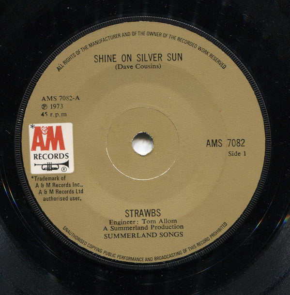Strawbs - Shine On Silver Sun (7", Single)