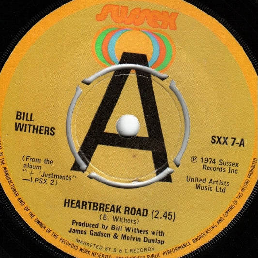 Bill Withers - Heartbreak Road (7", Single, Lab)