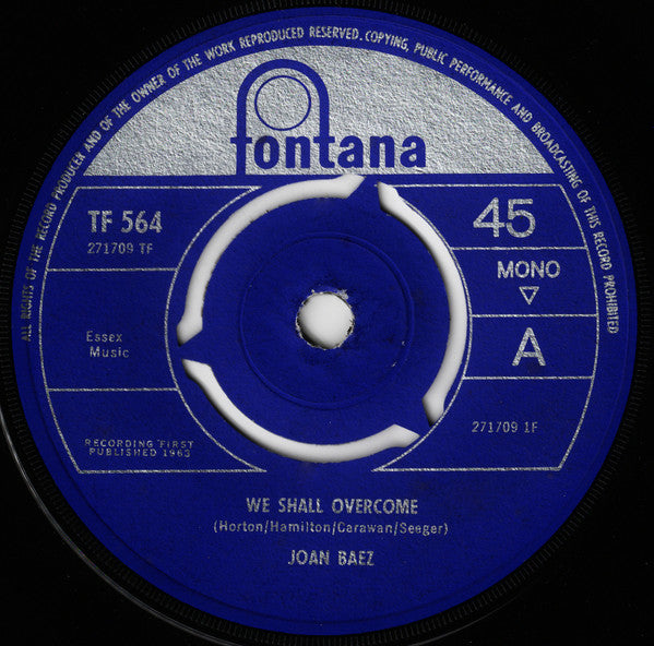 Joan Baez - We Shall Overcome (7", Single, Mono)