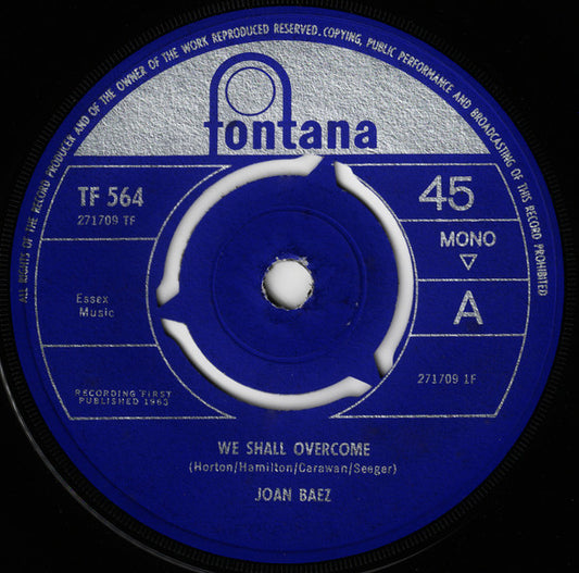 Joan Baez - We Shall Overcome (7", Single, Mono)