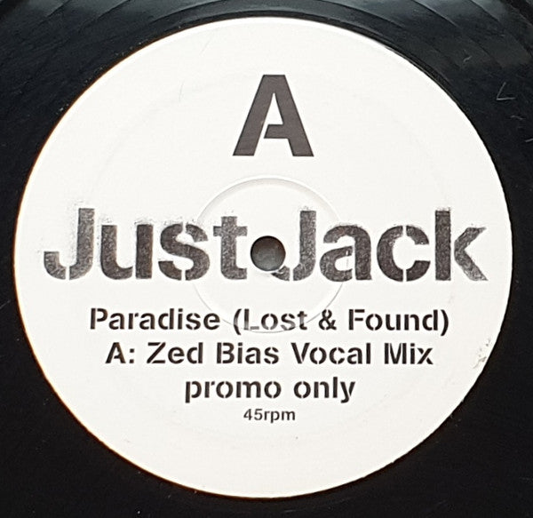 Just Jack - Paradise (Lost & Found) (12", Promo)