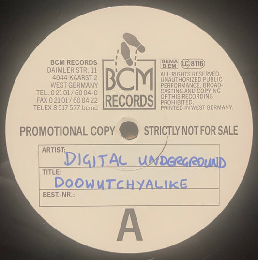 Digital Underground - Doowutchyalike / Packet Man (12", TP)
