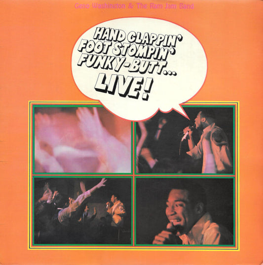 Geno Washington & The Ram Jam Band - Hand Clappin' Foot Stompin' Funky-Butt... Live! (LP, Mono)