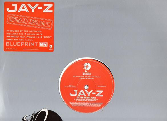 Jay-Z - Excuse Me Miss Again (12", Promo)