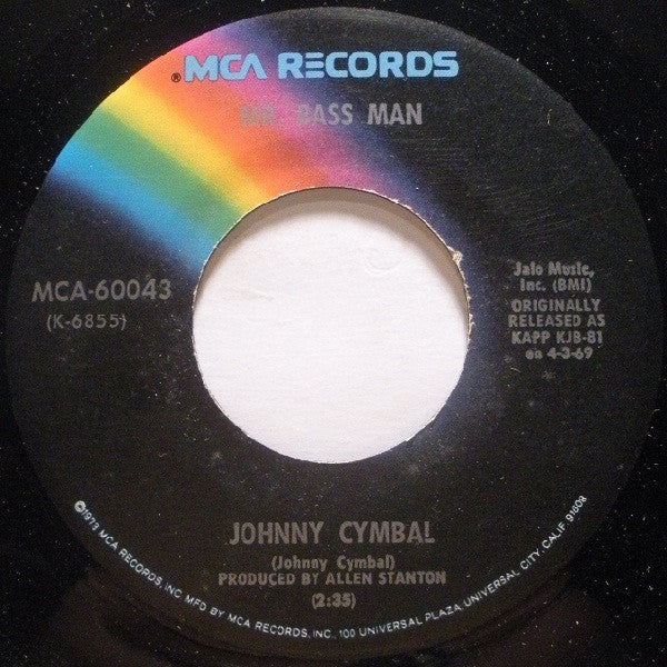 Johnny Cymbal - Mr. Bass Man / Refreshment Time (7", RE)