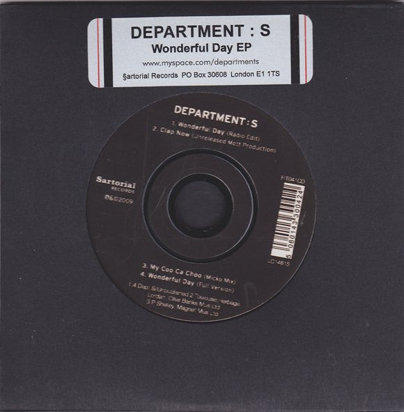 Department : S* - Wonderful Day EP (CD, EP)