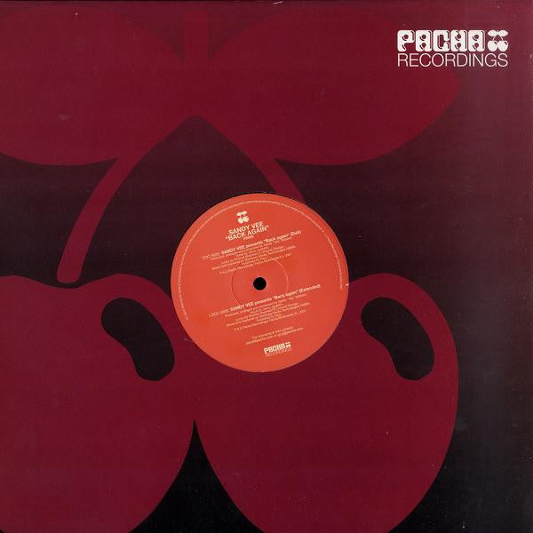 Sandy Vee - Back Again (12")