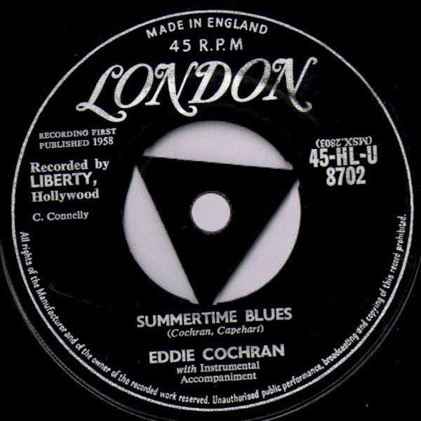 Eddie Cochran - Summertime Blues (7", Tri)