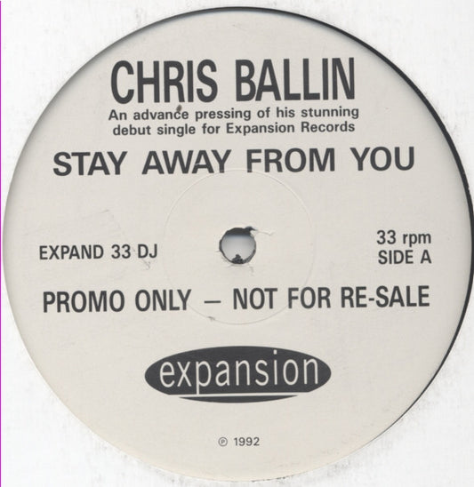 Chris Ballin - Stay Away From You (12", Promo)