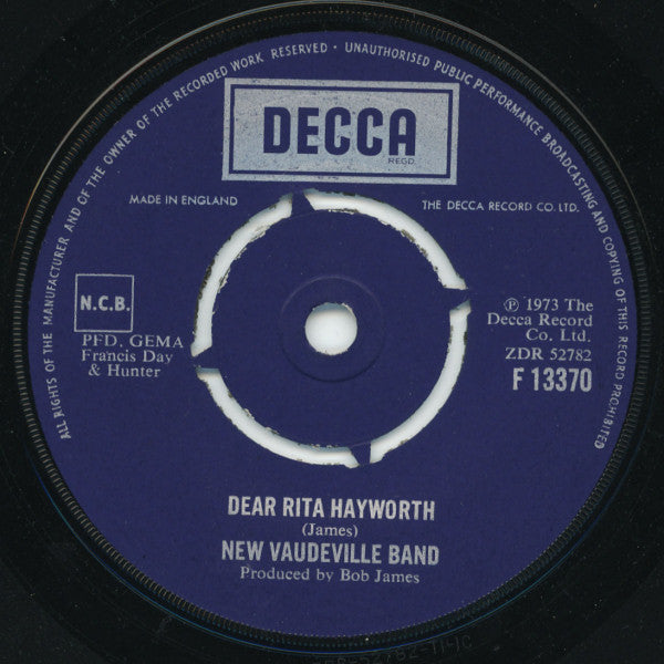 New Vaudeville Band* - Dear Rita Hayworth (7")