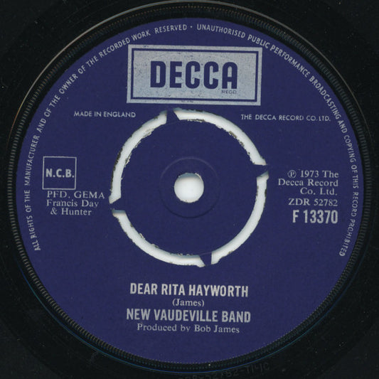 New Vaudeville Band* - Dear Rita Hayworth (7")