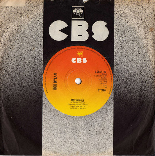 Bob Dylan - Mozambique (7", Single, Sol)