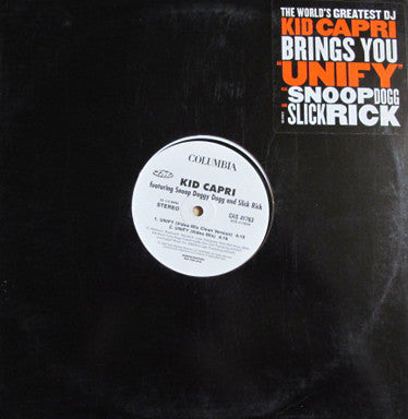 Kid Capri - Unify / Be Alright (12", Promo)