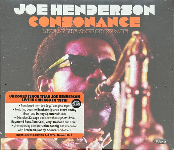 Joe Henderson - Consonance: Live At The Jazz Showcase (2xCD, Album)