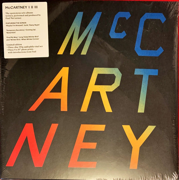 Paul McCartney - McCartney I II III (LP, Album, RE, 180 + LP, Album, RE, 180 + LP, Albu)