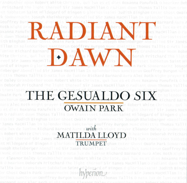 The Gesualdo Six / Owain Park - Radiant Dawn (CD, Album)