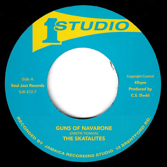 The Skatalites / Bongoman Byfield* & The Skatalites - Guns Of Navarone / Marcus Garvey (7", RE)