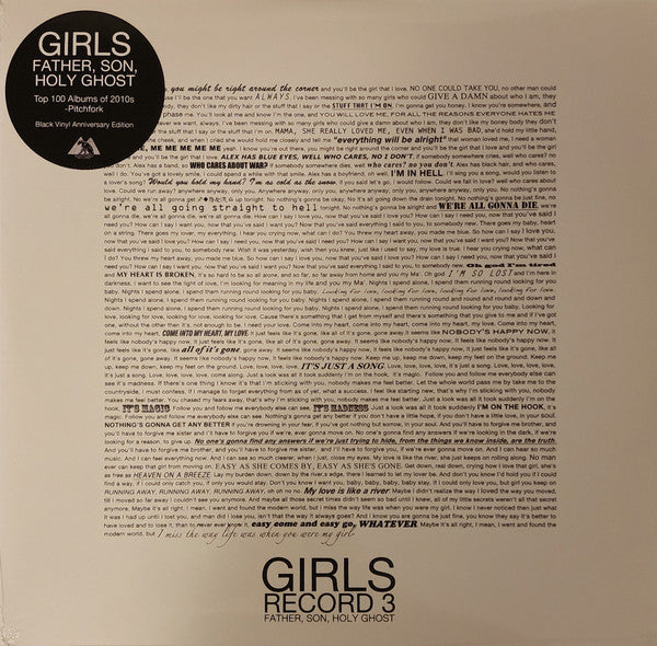 Girls (5) - Father, Son, Holy Ghost (2xLP, Album, Gat)