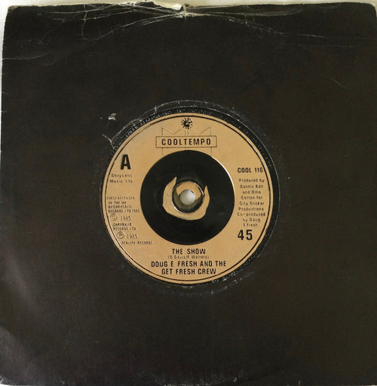 Doug E. Fresh And The Get Fresh Crew - The Show (7", Single, Gol)